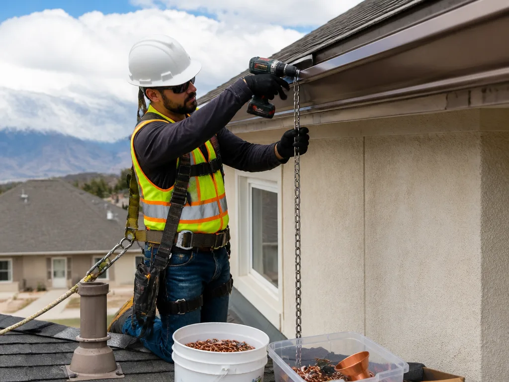 Rain Chain Installation