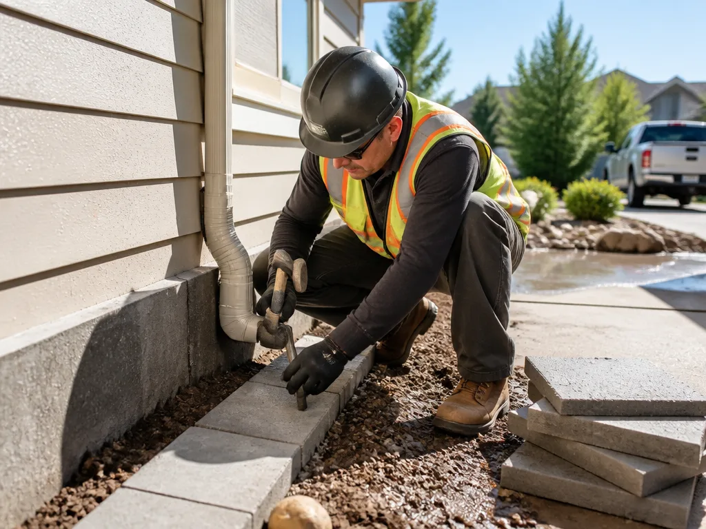 Splash Block Installation